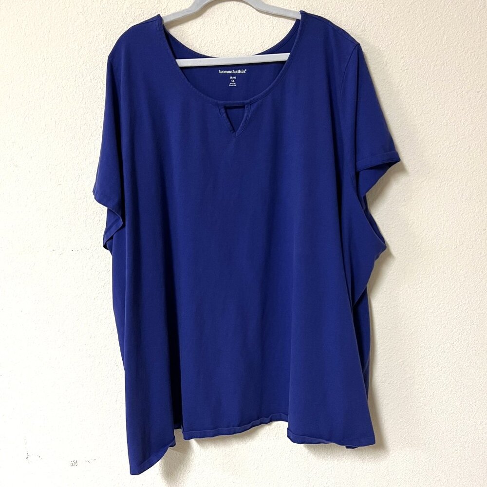 Purple with Opening Plus Size 5x Shirt Top # 42